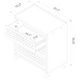 preview thumbnail 4 of 7, Fortress Textured Metal 31.5" Garage Mobile Chest with 3 Full Extension Drawers in Grey
