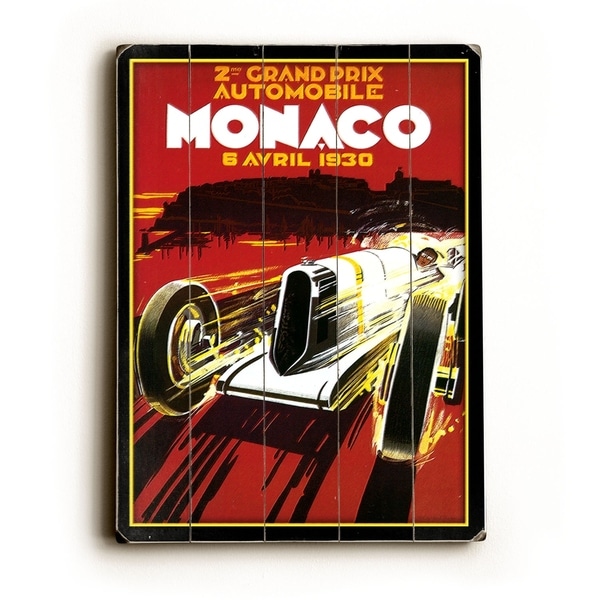 Monaco - Planked Wood Wall Decor by Next Day Art
