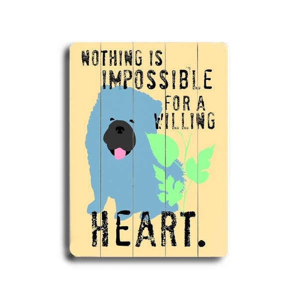 For a willing heart - Planked Wood Wall Decor by Ginger Oliphant