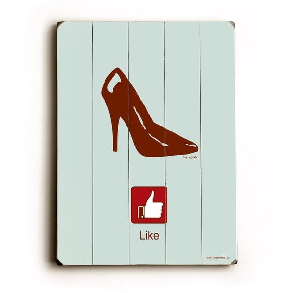LIKE shoes - Planked Wood Wall Decor by Dog is Good