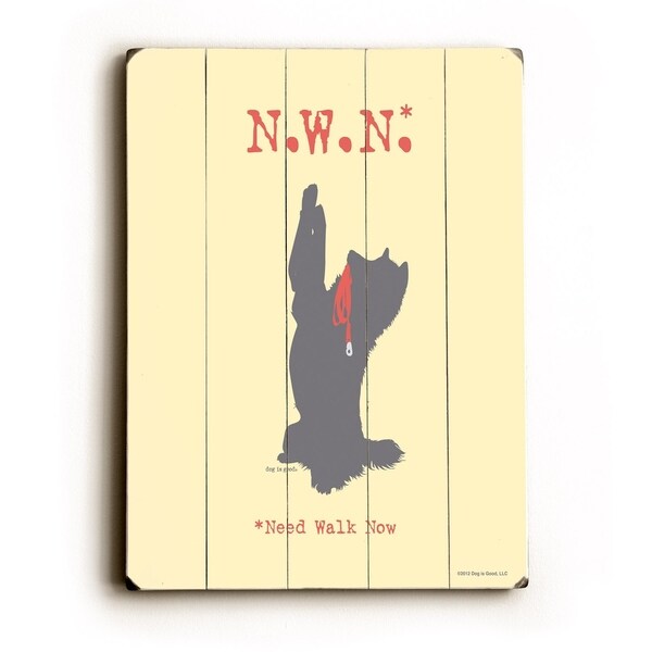 N.W.N. - Planked Wood Wall Decor by Dog is Good