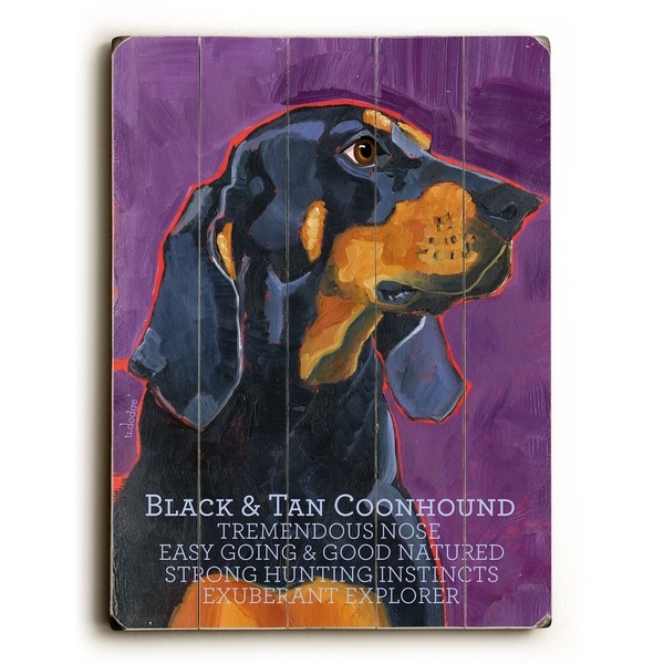 Hound Dog - Planked Wood Wall Decor by Ursula Dodge