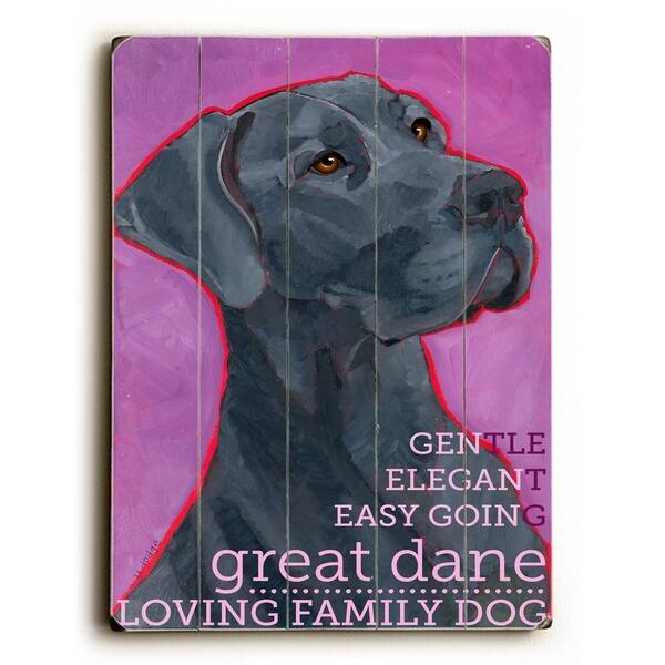 Great Dane Planked Wood Wall Decor by Ursula Dodge Bed Bath
