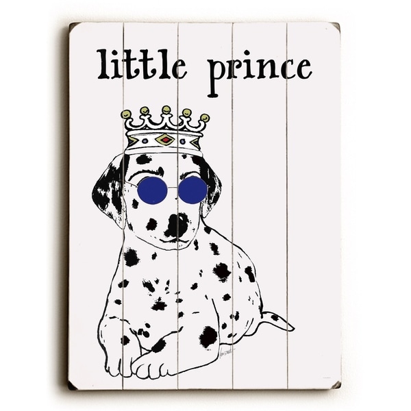 Little Prince - Planked Wood Wall Decor by Lisa Weedn