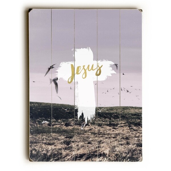 Jesus - Planked Wood Wall Decor by Pocket Fuel
