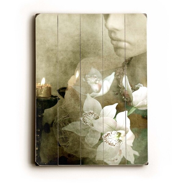 Deep thoughts - Planked Wood Wall Decor by Krista Raak