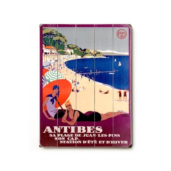 Antibes - Planked Wood Wall Decor by Posters Please