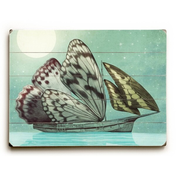 The Voyage - Planked Wood Wall Decor by Eric Fan