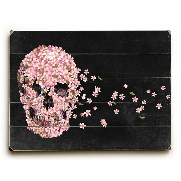 A Beautiful Death Black - Multi Planked Wood Wall Decor by Terry Fan