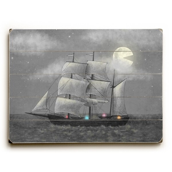 Ghost Ship - Multi Planked Wood Wall Decor by Terry Fan