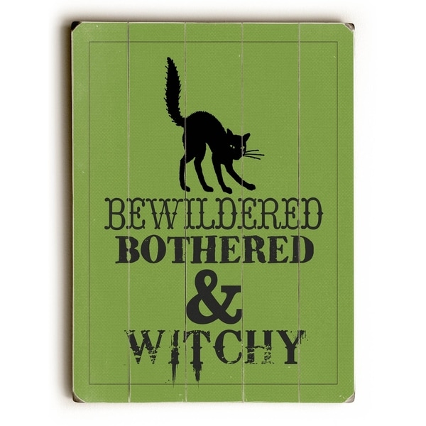 Bewitched - Planked Wood Wall Decor by WildApple - Katie Pertiet