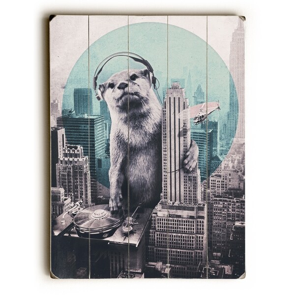 DJ - Multi Planked Wood Wall Decor by Ali Gulec