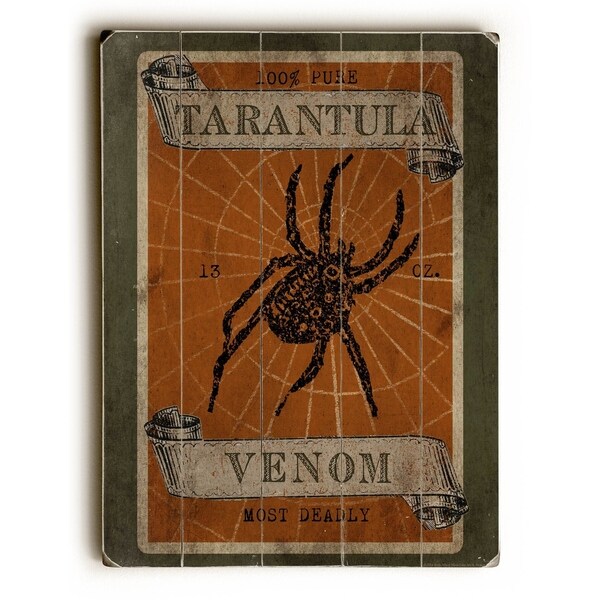 Tarantula Venom - Planked Wood Wall Decor by Mainline Art - Beth Albert