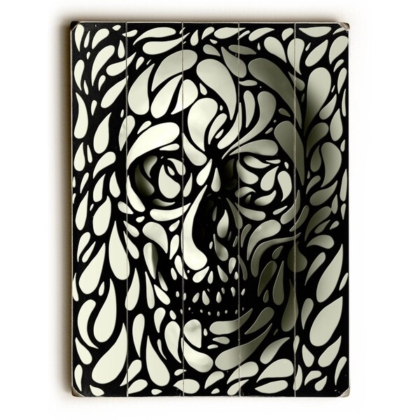Skull - Planked Wood Wall Decor by Ali Gulec