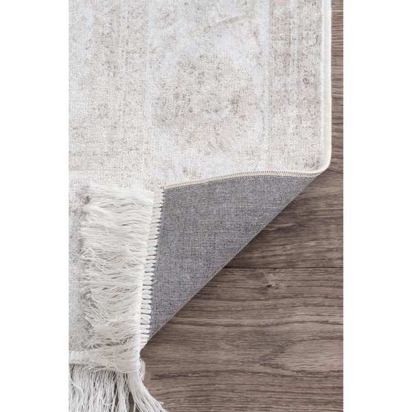 Gracewood Hollow Mokeddem Vintage-style Floral Fringed Area Rug