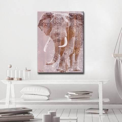 The Curated Nomad 'Wild Zen II' Inspirational Canvas ArtPink