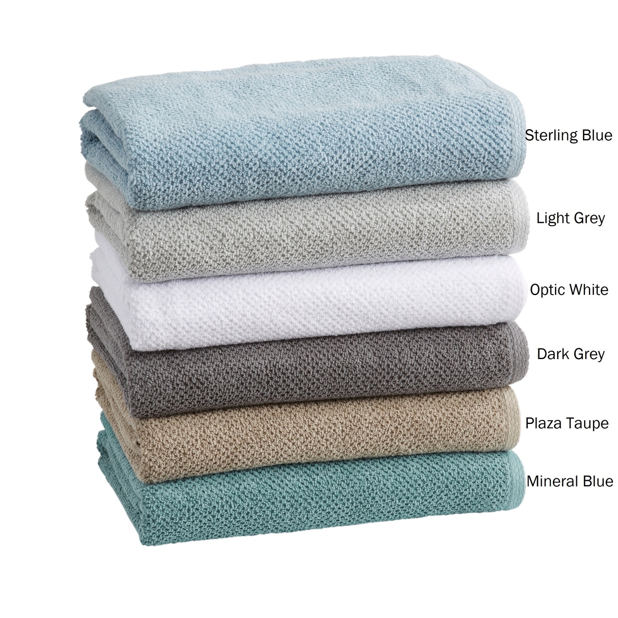 blue and gray bath towels