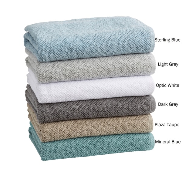 blue gray bath towels