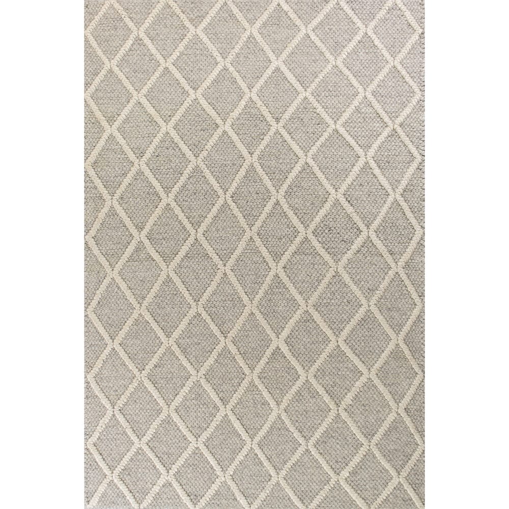Domani Clouds Diamond Trellis Hand-woven Wool Rug