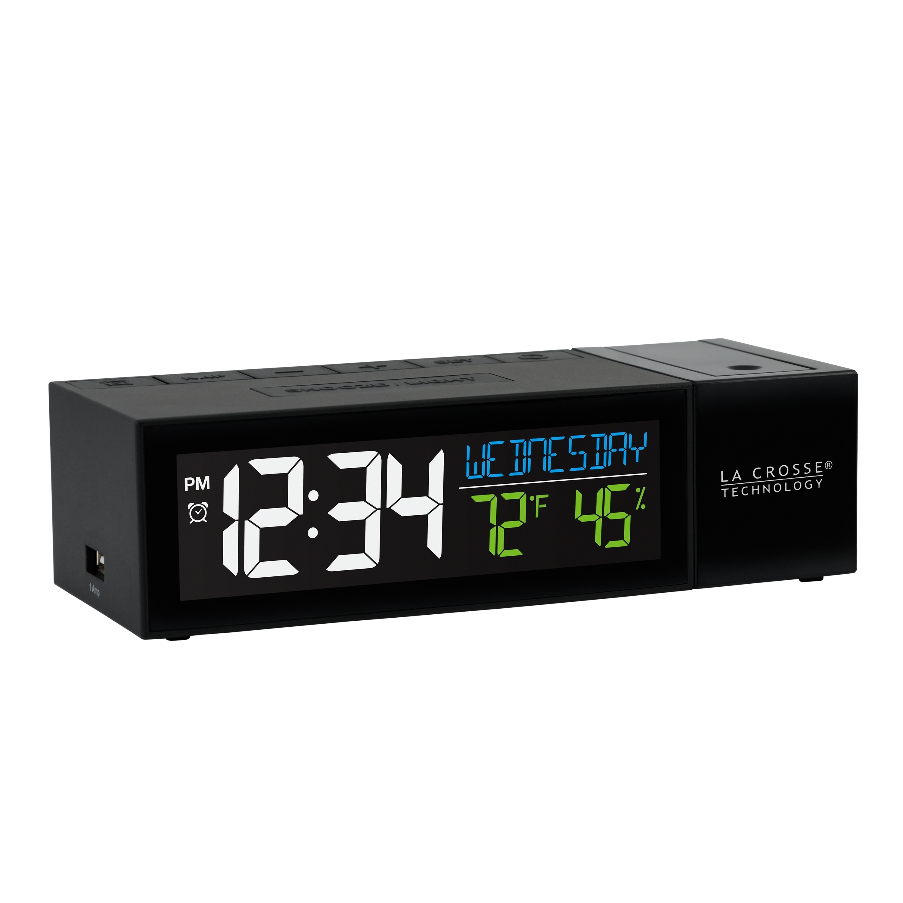 Shop La Crosse Technology 616 1950 Int Projection Digital Alarm