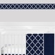 preview thumbnail 2 of 1, Sweet Jojo Designs Navy and White Trellis Collection Wallpaper Wall Border