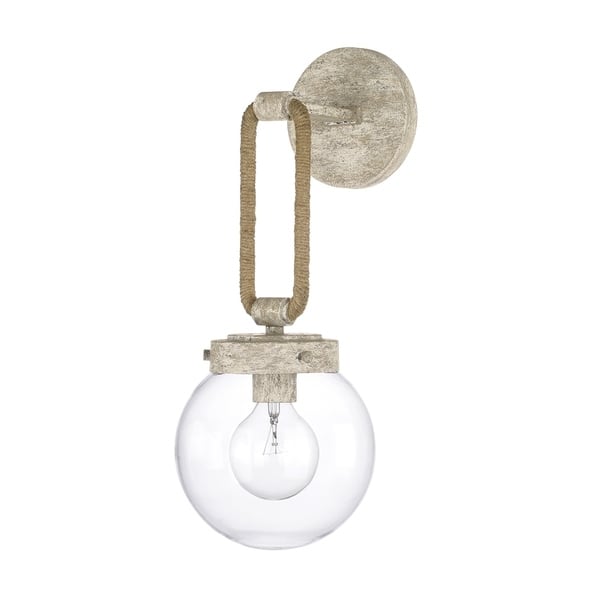 slide 1 of 1, Beaufort 1-light Mystic Sand Wall Sconce