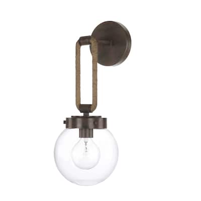 Beaufort 1-light Nordic Grey Wall Sconce