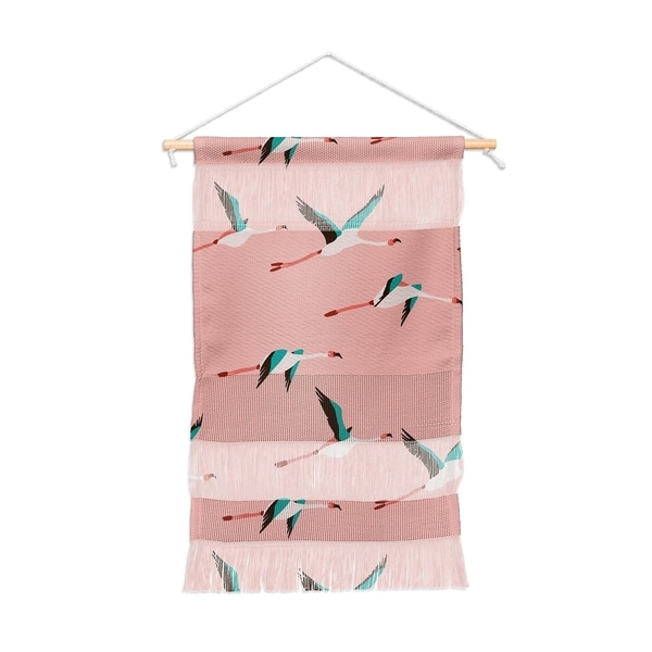 Holli Zollinger Flamingo Pink Portait Wall Hanging Tapestry