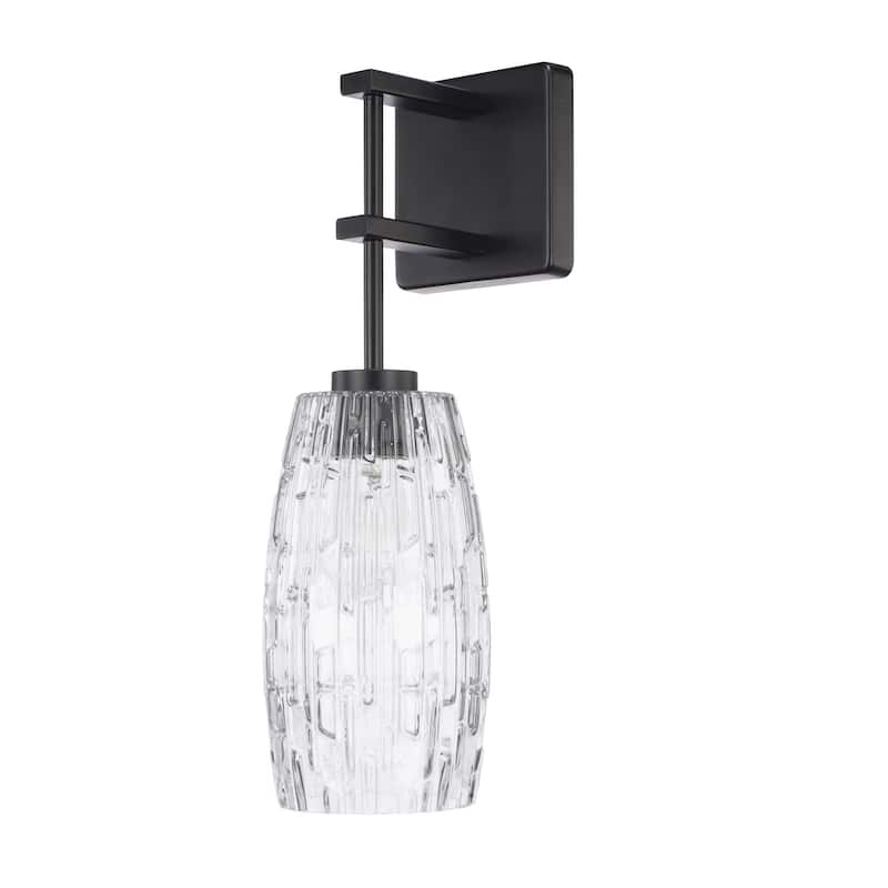 Contemporary 1-light Matte Black Wall Sconce