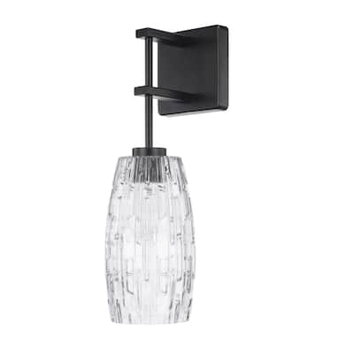 Contemporary 1-light Matte Black Wall Sconce