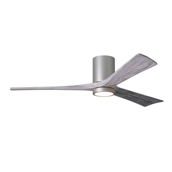 Wac Lighting Orb 44 In Indoor Brushed Nickel 3 Blade Smart Compatible Flush Mount Ceiling Fan With Remote Control F 004 Bn The Home Depot