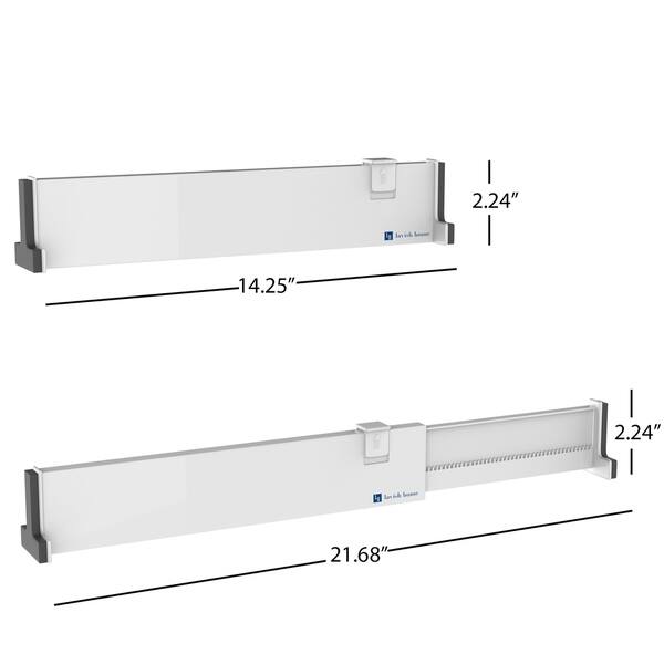 Shop Expandable Drawer Divider And Organizer Set Of 2 Adjustable