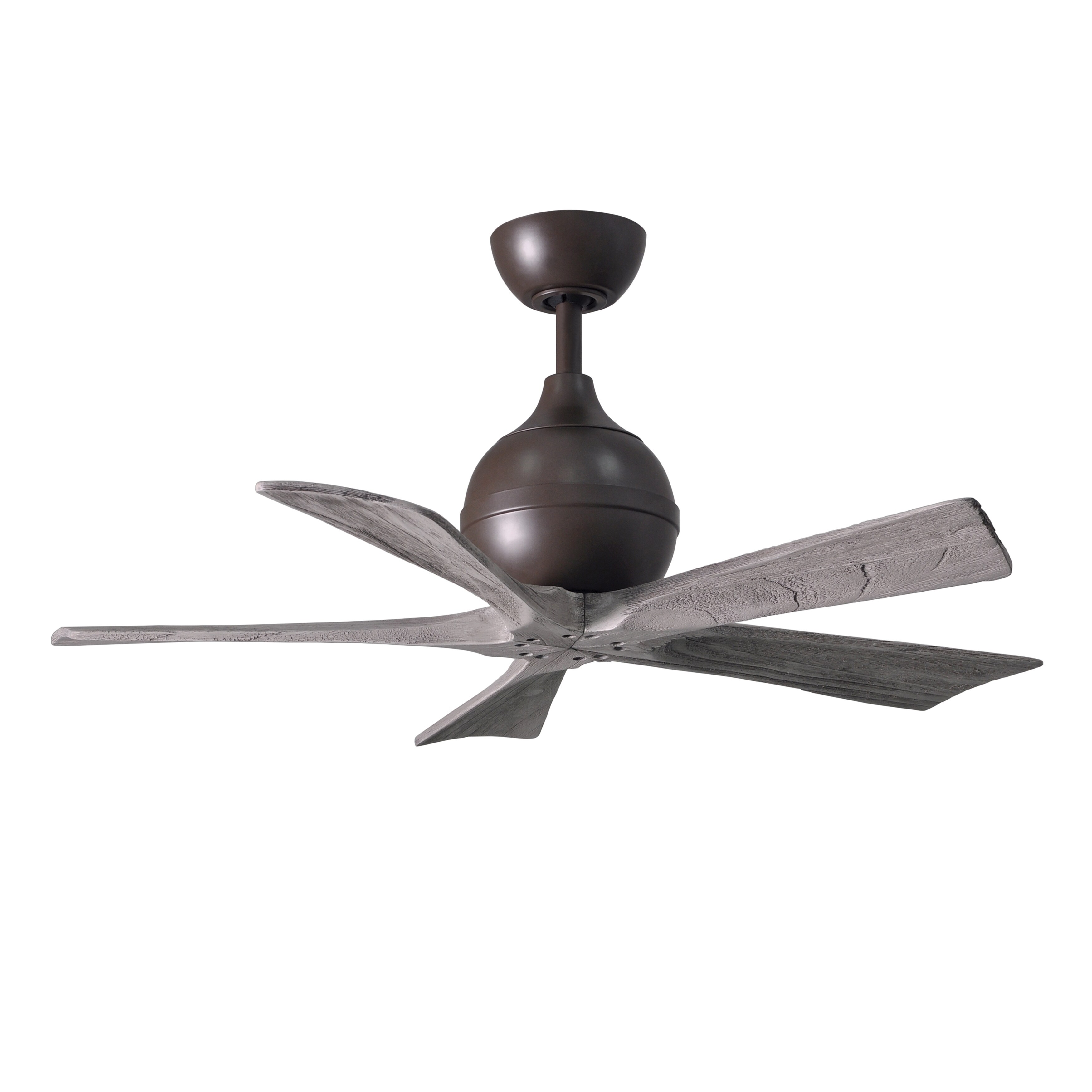 Shop Irene 5 5 Blade 42 Inch Textured Bronze Paddle Fan With Barn