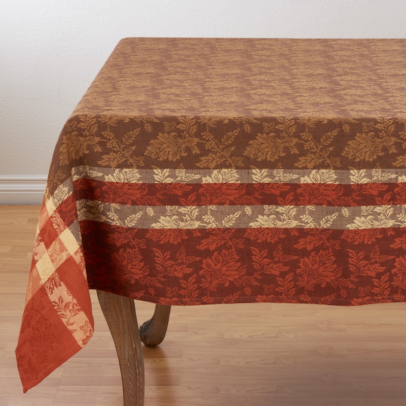 Fall Leaf Design 100% Cotton Tablecloth