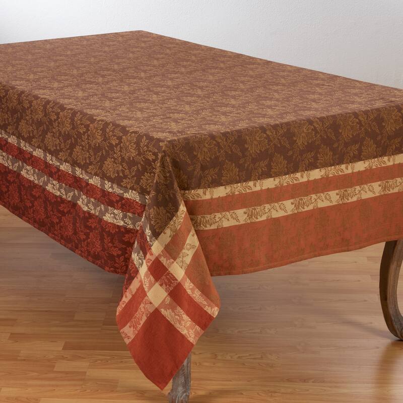 Fall Leaf Design 100% Cotton Tablecloth