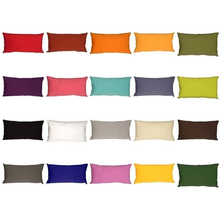 Caravan Cotton 12x19 Throw Pillow with Polyfill Insert