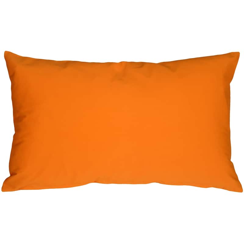 Caravan Cotton 12x19 Throw Pillow with Polyfill Insert - Orange