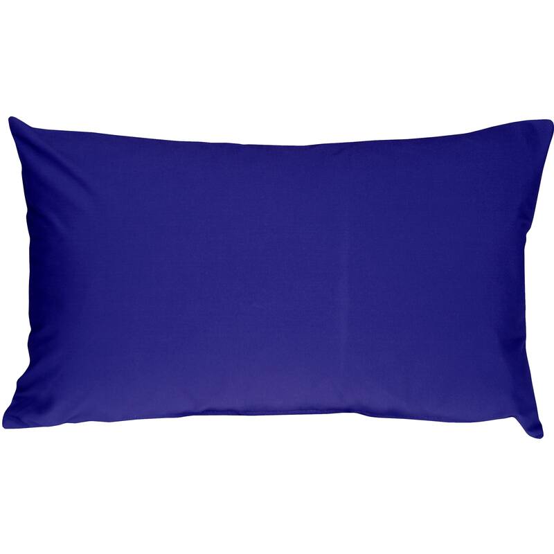Caravan Cotton 12x19 Throw Pillow with Polyfill Insert - Royal Blue