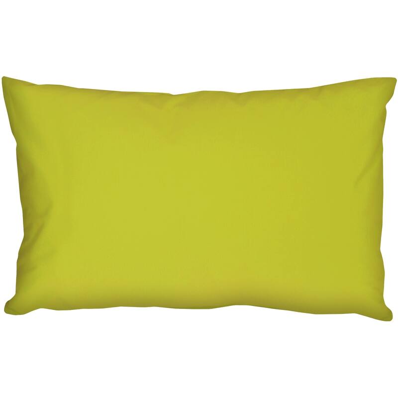 Caravan Cotton 12x19 Throw Pillow with Polyfill Insert - Lime Green