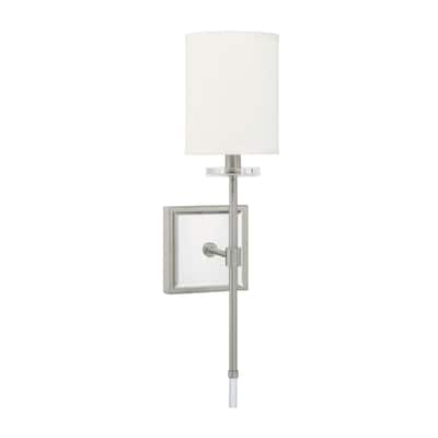 Contemporary 1-light Brushed Nickel Wall Sconce - Brushed Nickel