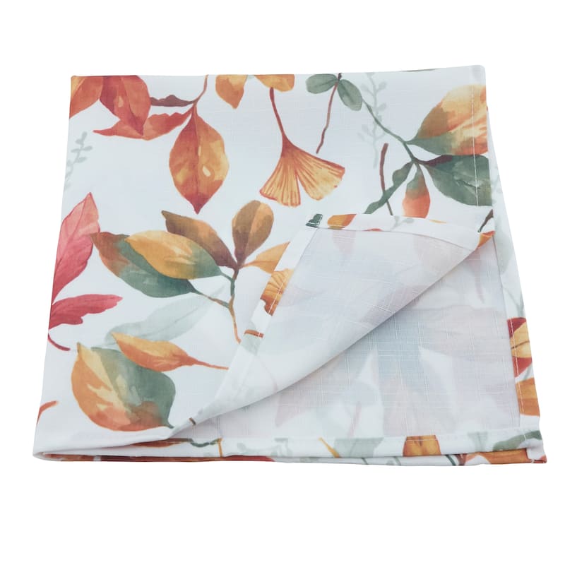 Fall Leaf Print Napkins (Set of 4)