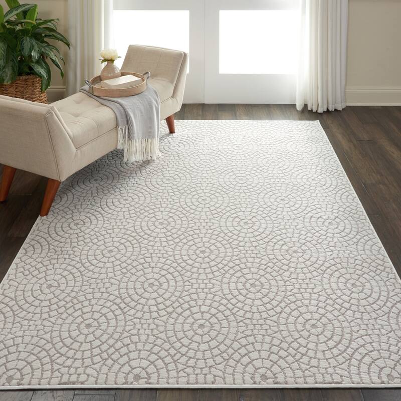 Nourison Urban Chic Modern Geometric Medallions Area Rug