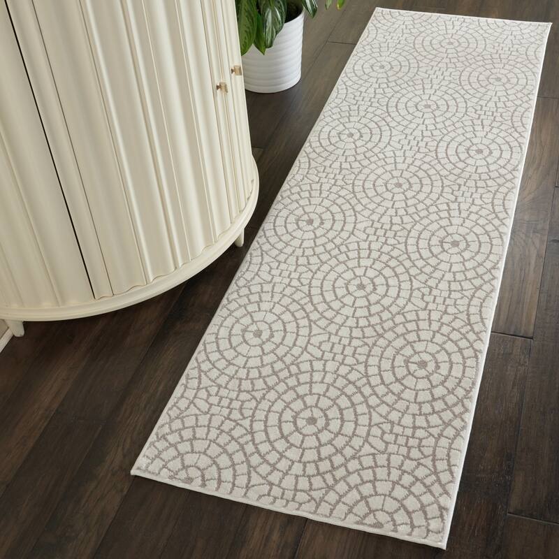 Nourison Urban Chic Modern Geometric Medallions Area Rug