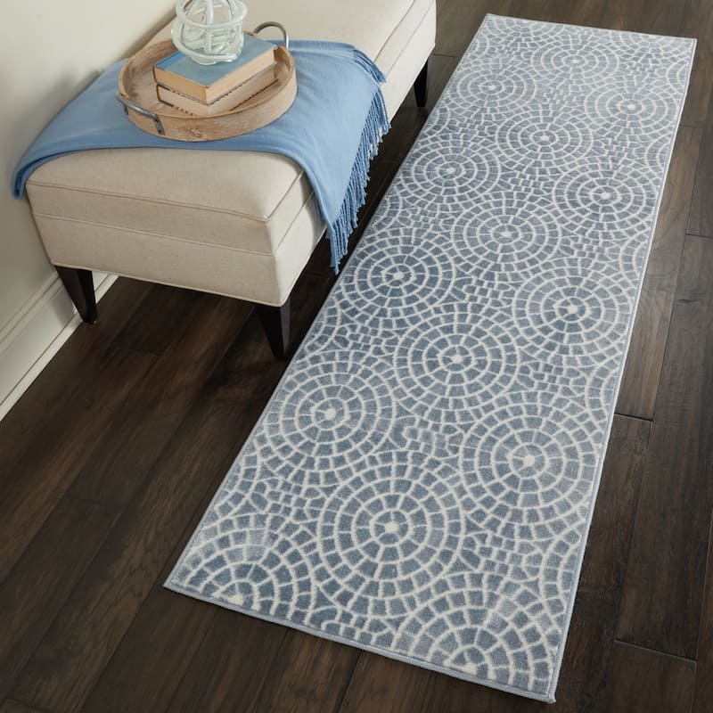 Nourison Urban Chic Modern Geometric Medallions Area Rug