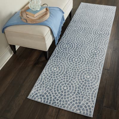 Nourison Urban Chic Modern Geometric Medallions Area Rug