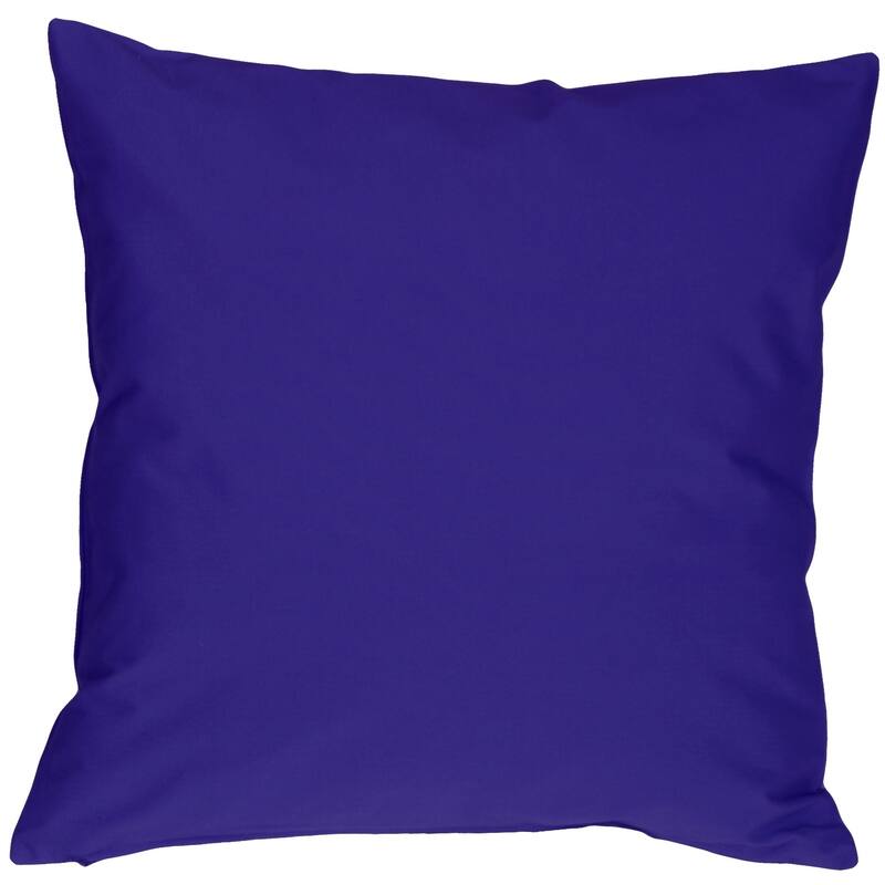 Caravan Cotton 16x16 Throw Pillow with Polyfill Insert - Royal Blue