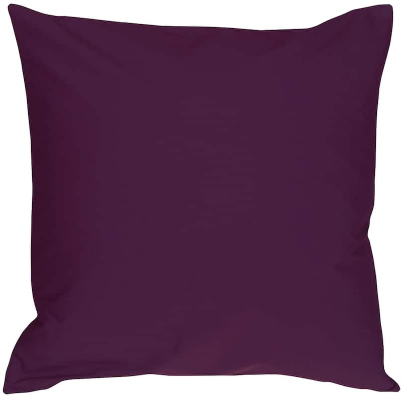 Caravan Cotton 16x16 Throw Pillow with Polyfill Insert - Purple