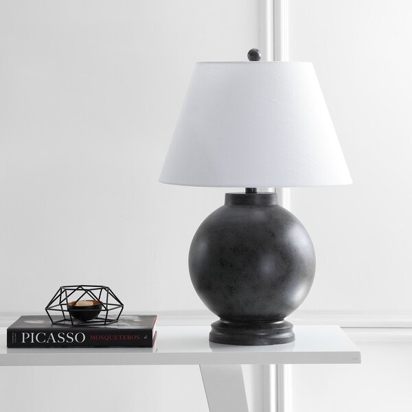 dark gray table lamp