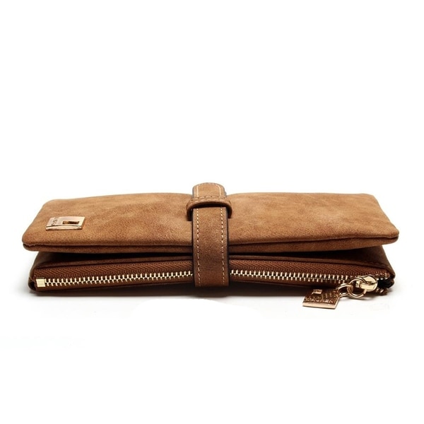 suede wristlet