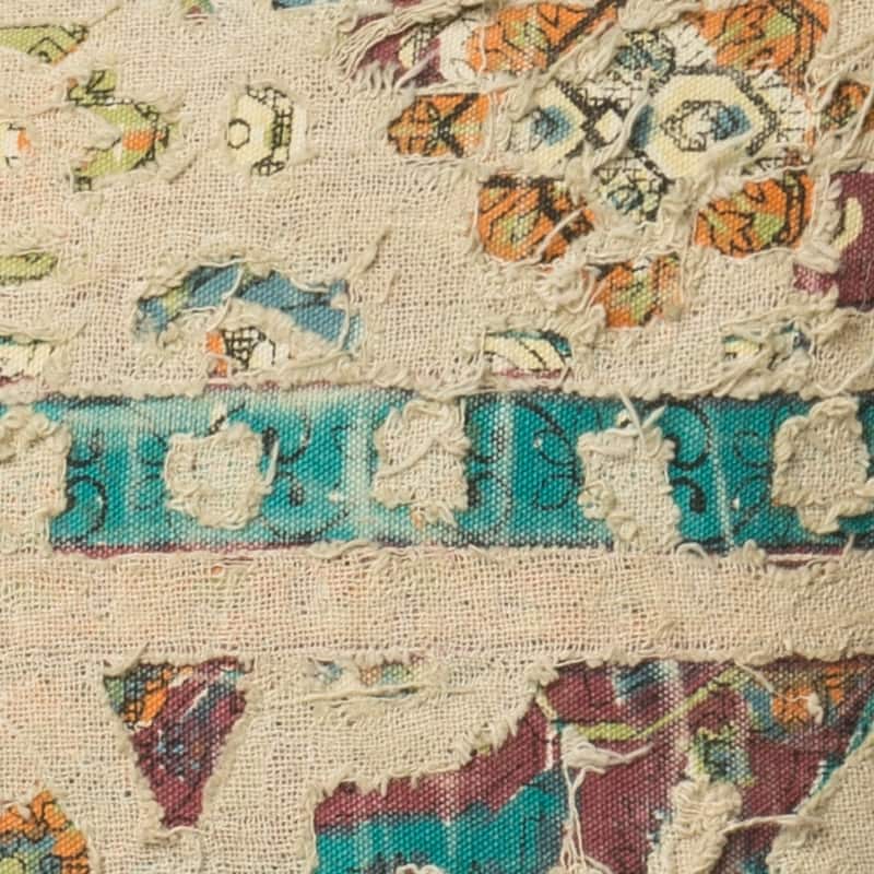 Distressed Khaki Cut-out Cotton 13 x 21 Throw Pillow